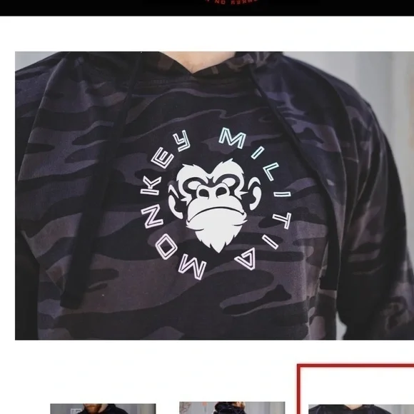 CAMO MONKEY burnside hoodie - Picture 2 of 9